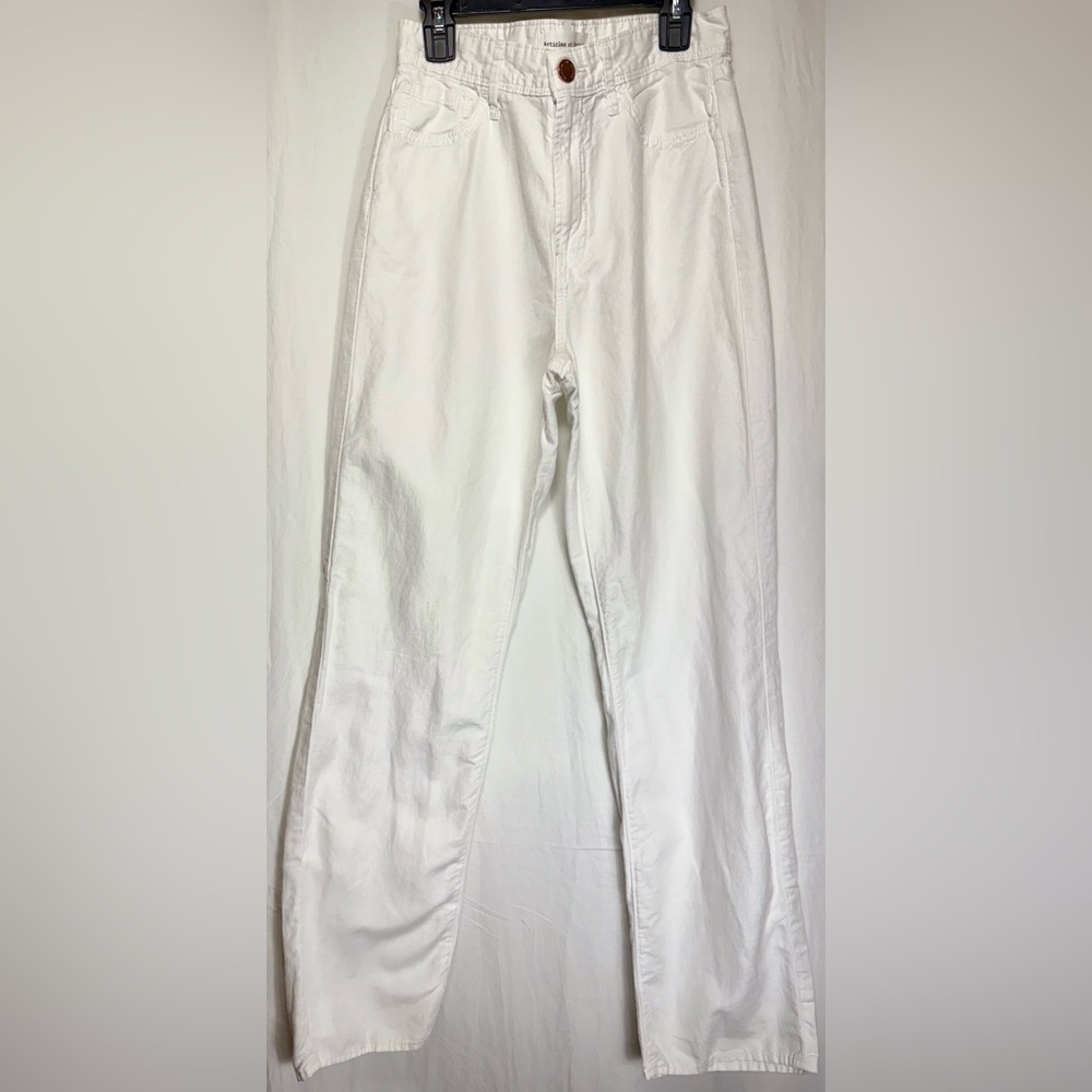 ARTICLES OF SOCIETY Linen-Blend Denim Pants